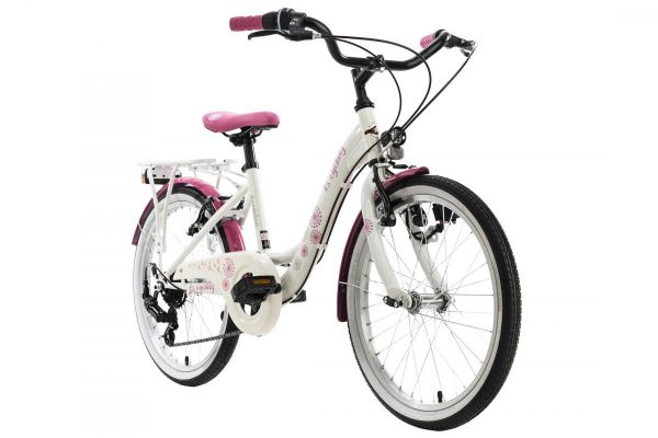 KS Cycling Kinderfahrrad 20'' Dandelion weiß-pink RH 31 cm
