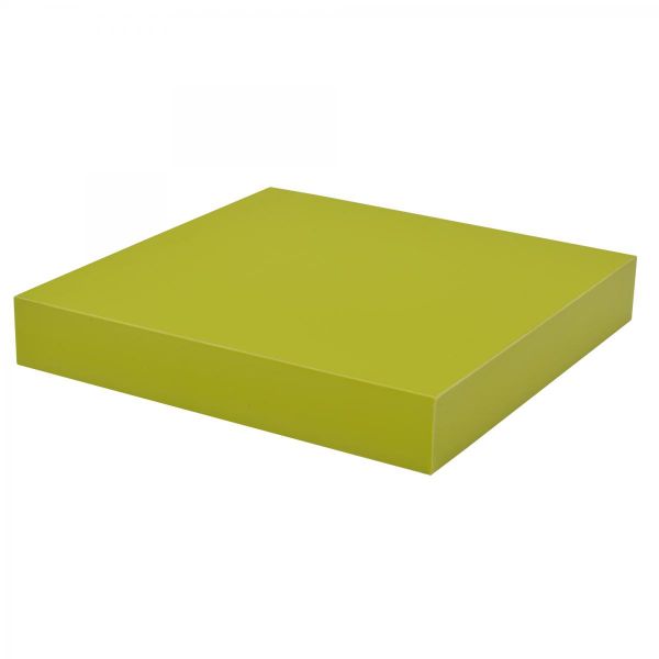 Trendstabil Schwebendes Wandregal, Bücherregal selbsttragend, 23,5 x 23,5 cm, grün