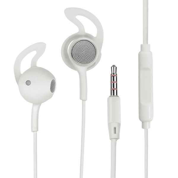 Fontastic In-Ear Headset L180 mit Extra Langem Kabel, weiß