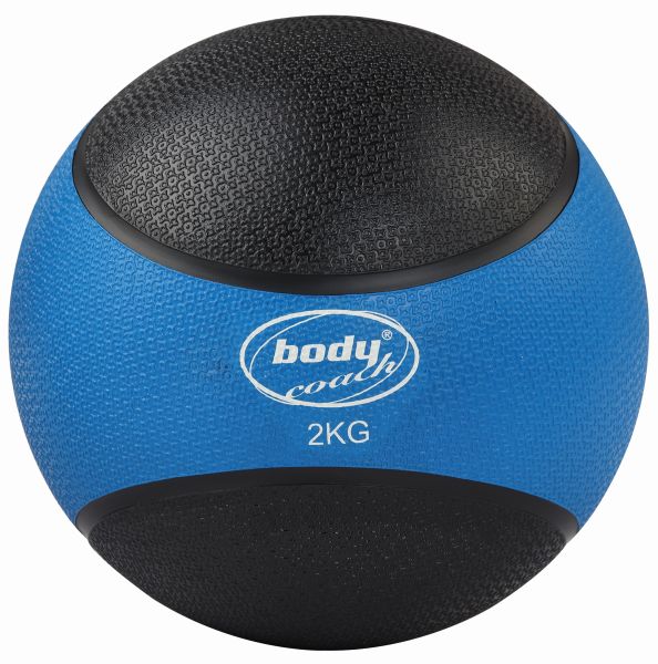 Body Coach Medizinball zweifarbiger Gewichtsball 2 KG Gewicht Ø 19,5 cm