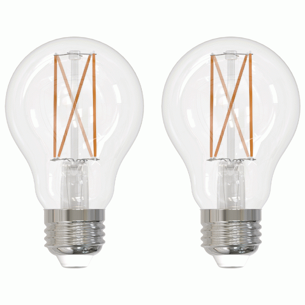 I-Glow LED-Filament-Leuchtmittel-Set, Birne E27 klar - 2er-Set