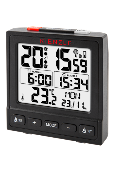 KIENZLE Funk-Wecker “STUTTGART” mit Datums- und Temperaturanzeige