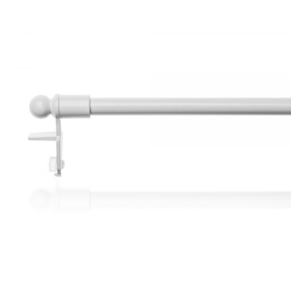 Lichtblick Klemmstange Easy, ausziehbar - Weiß, 100 - 130 cm