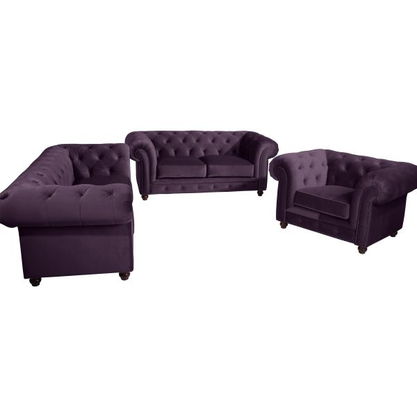 Max Winzer Orleans Sofa 2,5-Sitzer purple