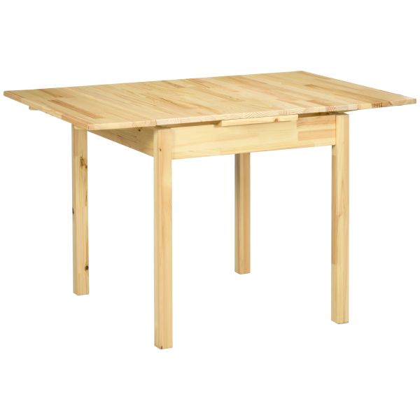 HOMCOM Esstisch Klapptisch erweiterbarer Küchentisch Holztisch für 2-4 Personen