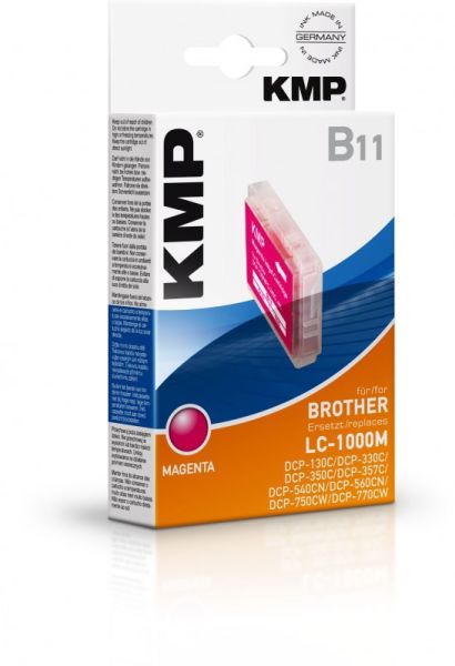 KMP B11 Tintenpatrone ersetzt Brother LC1000M