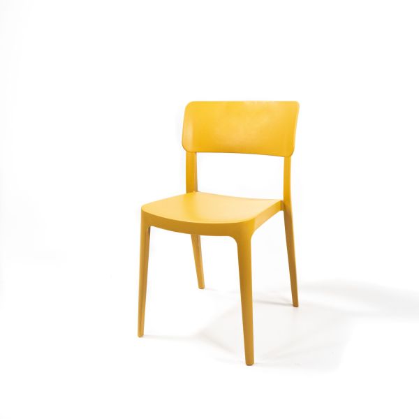 VEBA Wing Chair Senf, Stapelstuhl Kunststoff, 50918