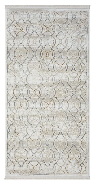 Teppich Evelyn , 80cm x 150cm, Farbe Beige, rechteckig, Florhöhe 10mm