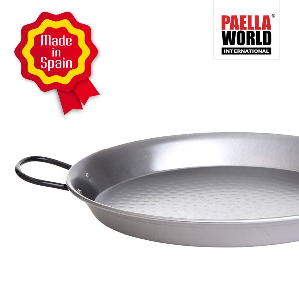 Paella World Original spanische Paella Pfanne Typ Valenciana 46cm - Stahl poliert - beste Brat- und