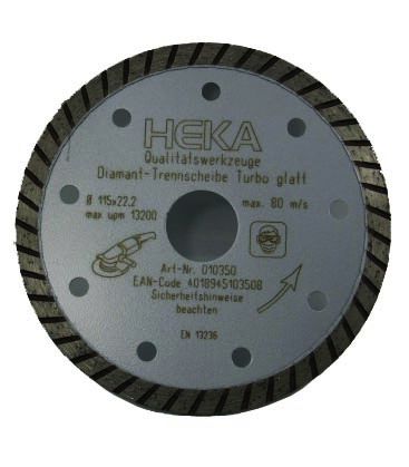 Heka Werkzeuge GmbH Diamantscheibe Turbo glatt 200 mm B:22,2