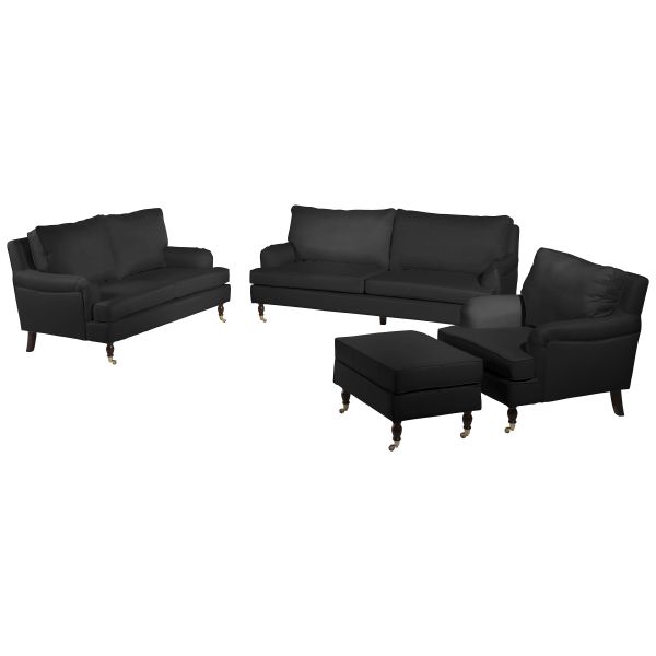 Max Winzer Passion Sofa 3-Sitzer (2-geteilt) schwarz