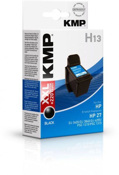 KMP H13 Tintenpatrone ersetzt HP 27 (C8727AE)