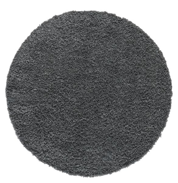 Teppich Elodie, 150cm x 150cm, Farbe Grau, rund, Florhöhe 37mm