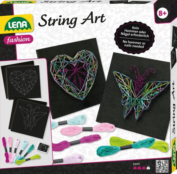 LENA® String Art Schmetterling & Herz