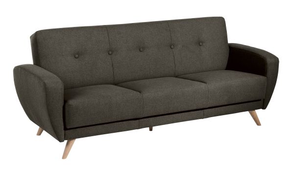 Max Winzer Jerry Sofa 3-Sitzer mit Bettfunktion graphit