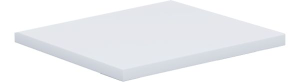 Eckplatte "Lona" 80x80 Weiß