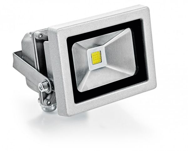 I-Glow Alu-COB-LED-Fluter ohne Bewegungsmelder, Grau