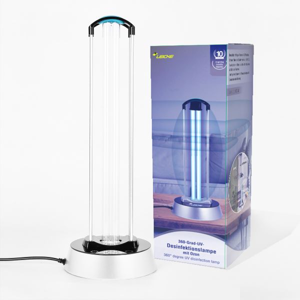 LEICKE 360-Grad-UV-Desinfektionslampe mit Ozon 100W