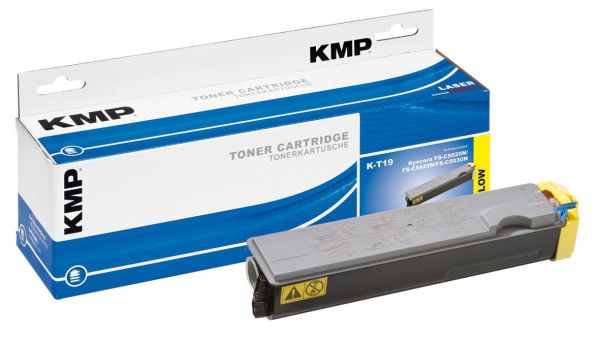 KMP K-T19 Tonerkartusche ersetzt Kyocera TK510Y (1T02F3AEU0)