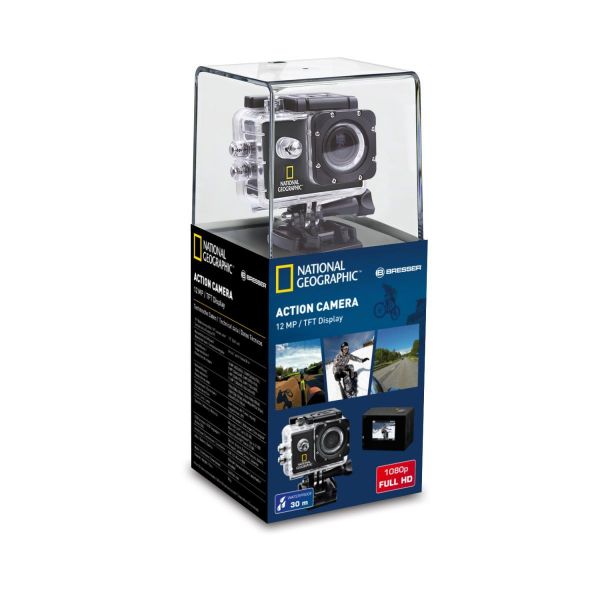National Geographic® Full-HD Action Camera, 140°, 30m wasserdicht