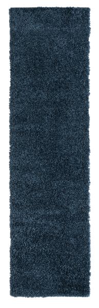 Teppich Elodie, 80cm x 300cm, Farbe Dunkelblau, rechteckig, Florhöhe 37mm