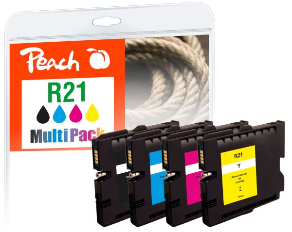 Peach Spar Pack Tintenpatronen ersetzt Ricoh GC21