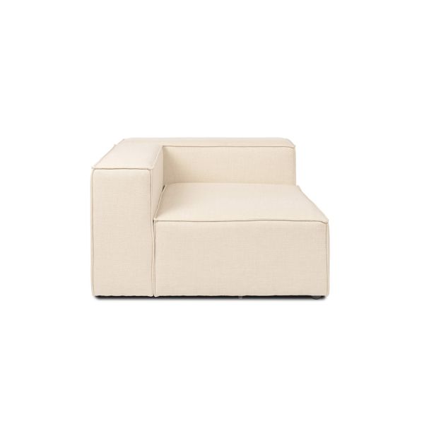 HOME DELUXE Modulares Sofa VERONA Linkes Ecksofa - beige