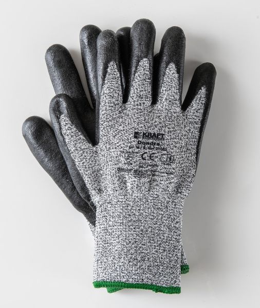 Kraft Werkzeuge Schnittschutz-Handschuhe Größe 11, Schwarz