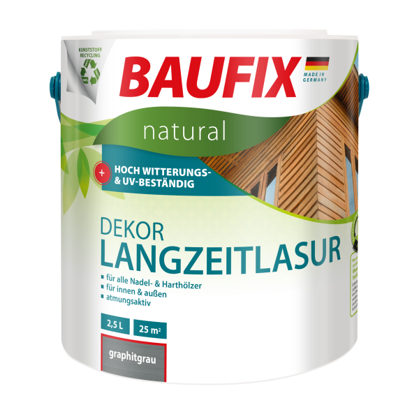 BAUFIX natural Dekor-Langzeitlasur graphitgrau
