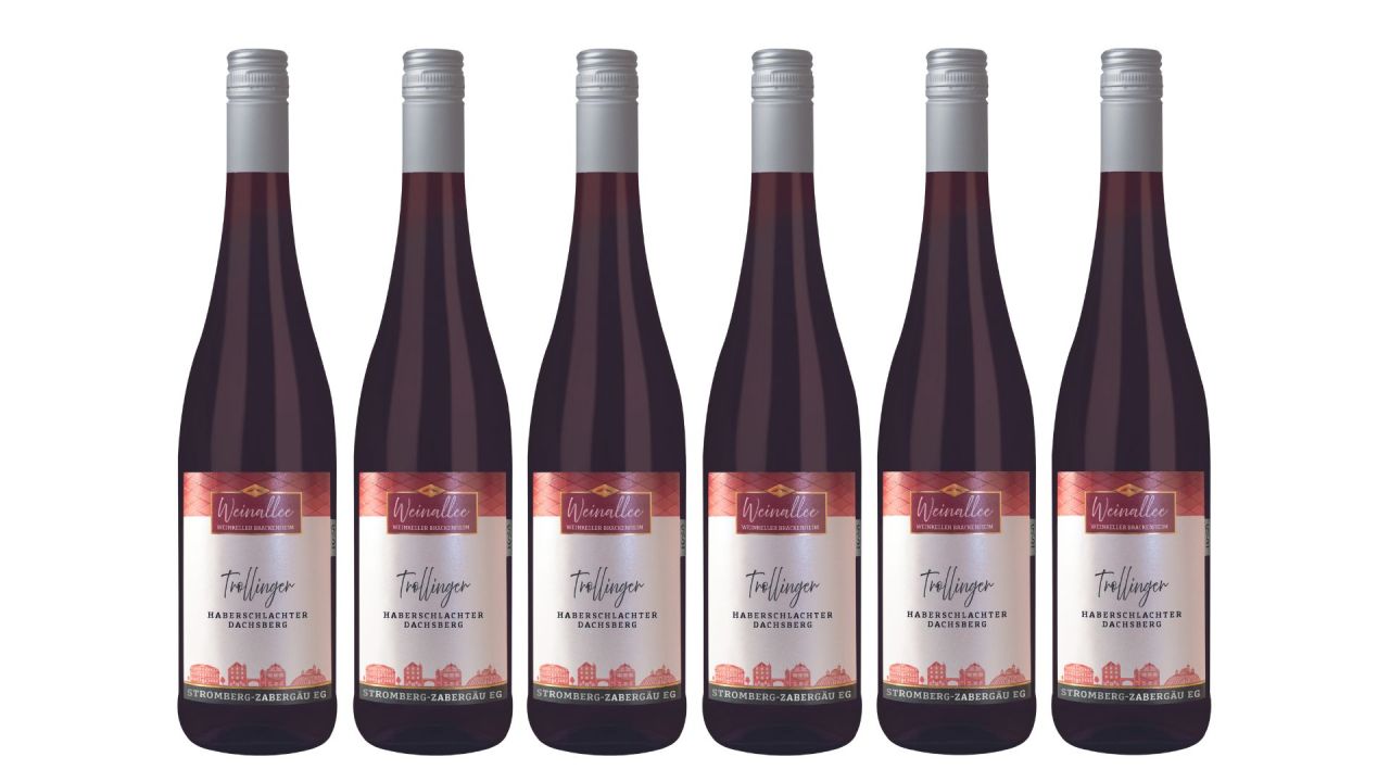 Haberschlachter Dachsberg Trollinger Qualitätswein 0,75L 6er Karton Württembergische WZG Norma24 DE