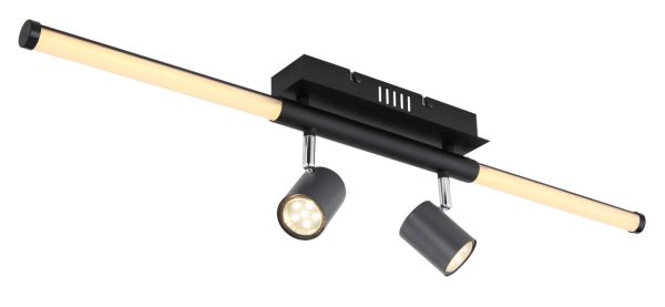 Globo Lighting - HL - Deckenleuchte Metall schwarz matt, LED