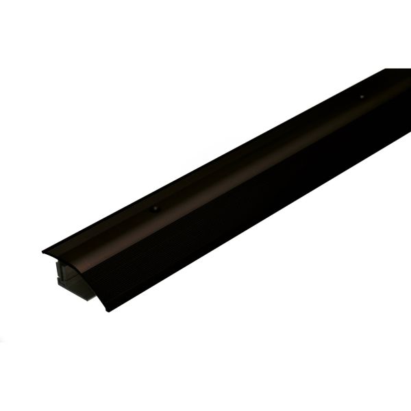acerto® Höhenausgleichsprofil 100cm 12-22mm bronze dunkel gebohrt