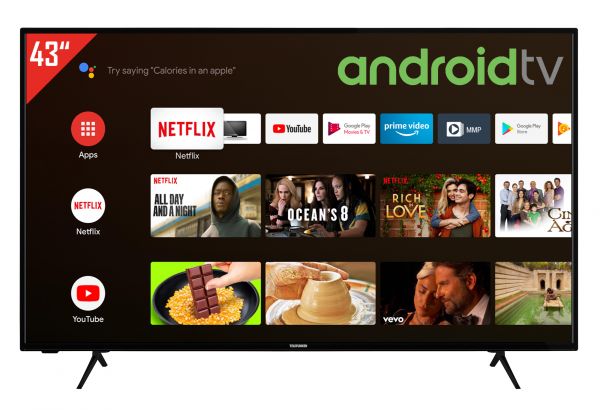 Telefunken XU43AJ600 43 Zoll Fernseher (Android TV inkl. Prime Video / Netflix / YouTube, 4K UHD)