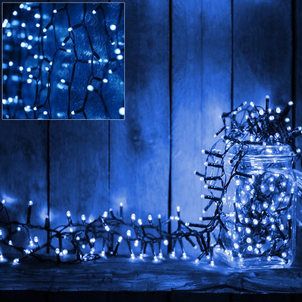 Weihnachtslichterkette 160 LED 115m blau