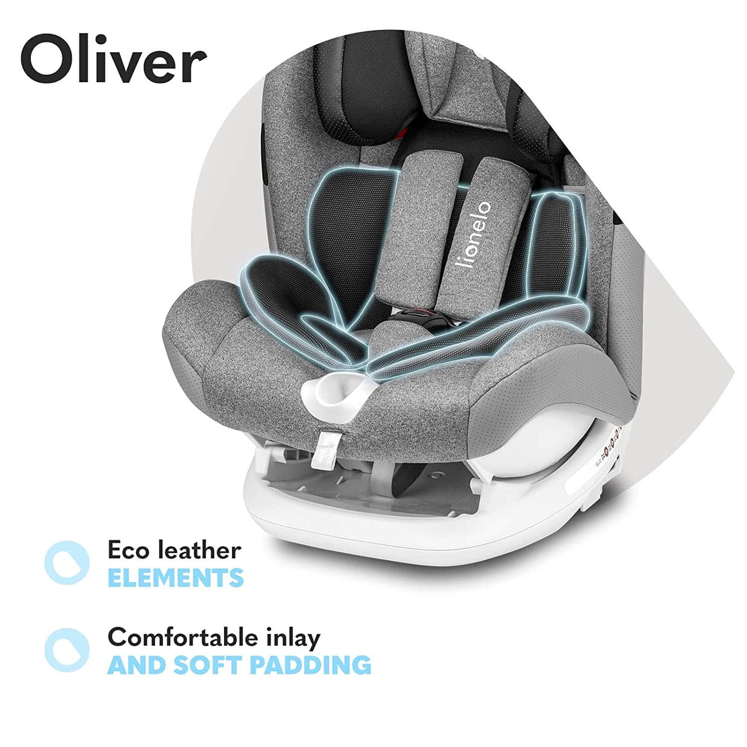 Lionelo Oliver Stone Kindersitz 9-36kg Kindersitz Isofix Top Tether  Seitenschutz 5 Punkt Gurt | Norma24