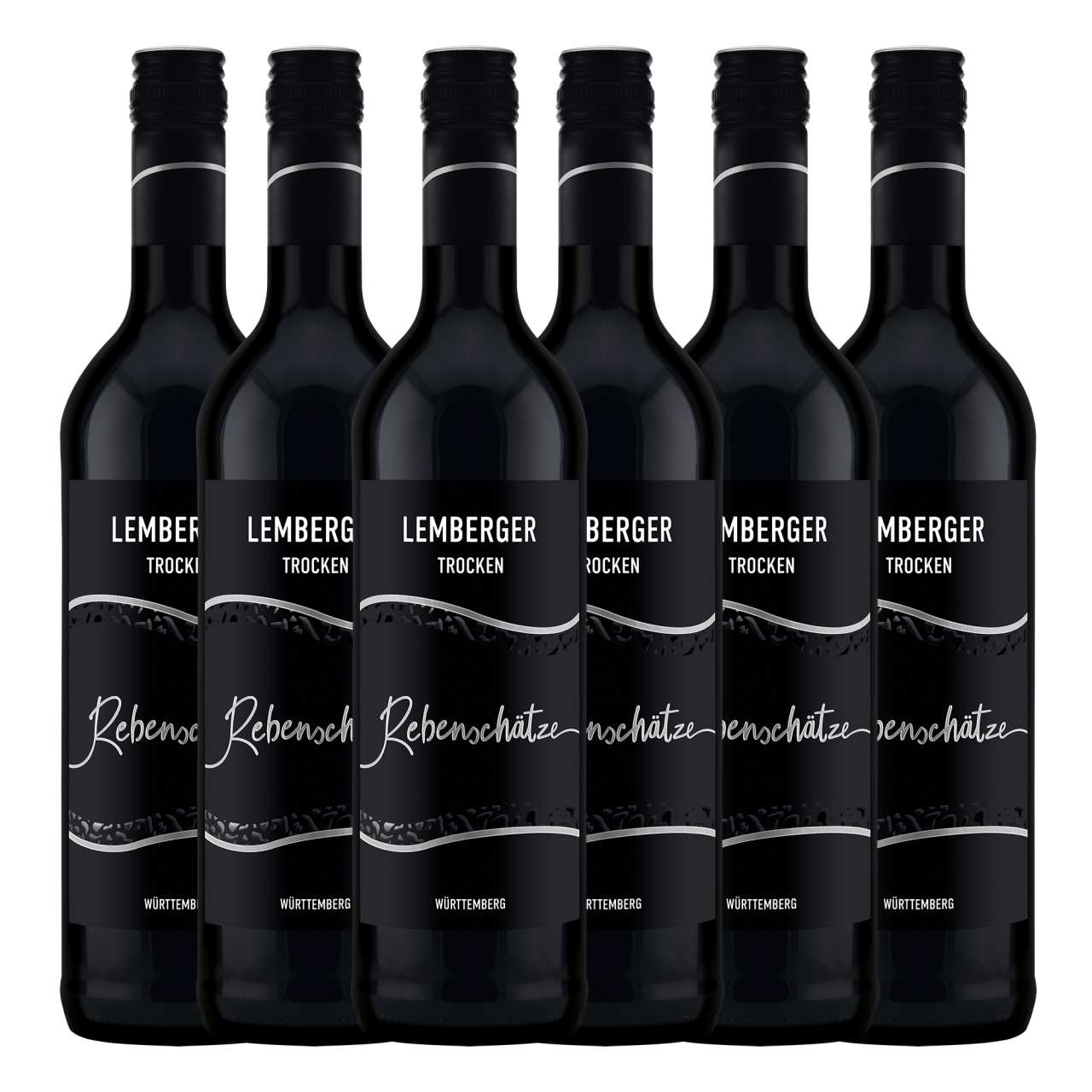 Rebenschätze Lemberger Qualitätswein trocken 6er Karton 0,75L Württembergische WZG Norma24 DE