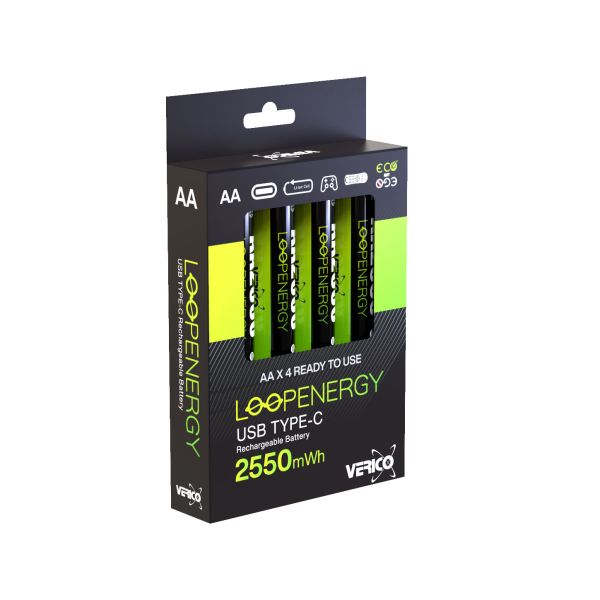 Verico Loop Energy (AA) Batterie 4er Pack wiederaufladbar