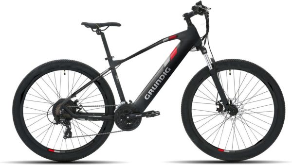 Fahrrad E-Mountainbike HT 27,5" schwarz/ rot