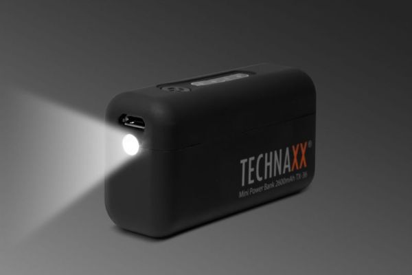 Technaxx Mini Power Bank 2600mAh TX-36 schwarz