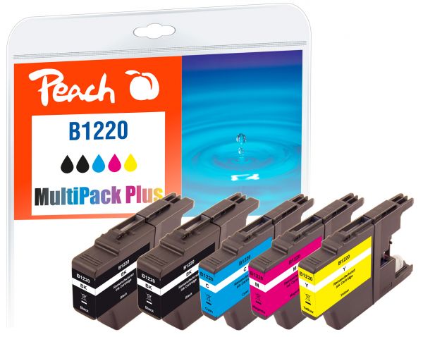 Peach Spar Plus Pack Tintenpatronen ersetzt Brother LC-1220