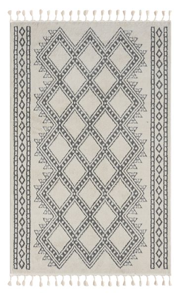 Teppich Moroccan Joy, 160 cm x 230 cm, Farbe weiß, rechteckig, Florhöhe 19mm