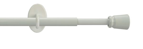 Bella Casa Bistrostange, Scheibengardinenstange Concav 8 mm Ø, weiß, ausziehbar 60-110 cm