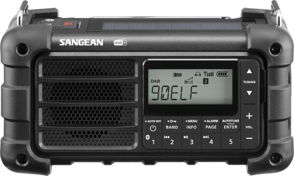 Sangean MMR-99 DAB+/FM-RDS/Bluetooth Digitales Tuning-Notfallradio mitternachtsschwarz