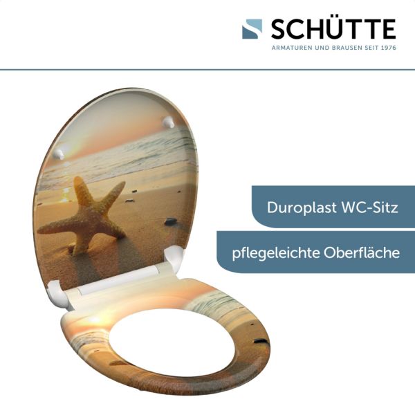 Schütte WC-Sitz SEA STAR Duroplast Motiv Strand