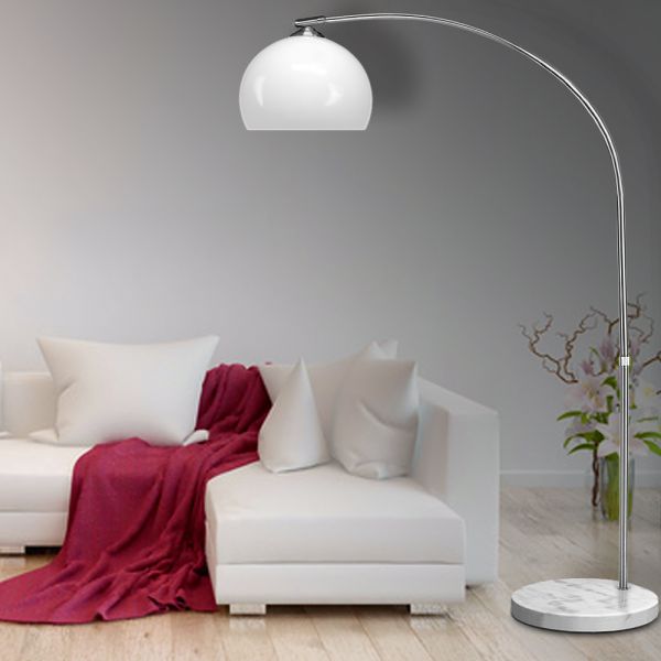Deuba Design Bogenlampe mit Marmorsockel