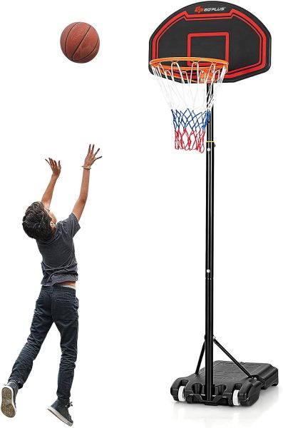 COSTWAY Basketballständer 155-210cm höhenverstellbar