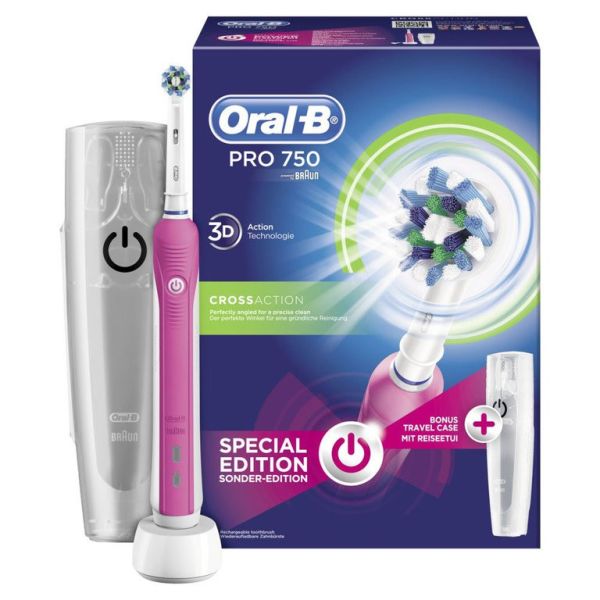 Oral-B Elektrische Zahnbürste PRO 750 (CrossAction)