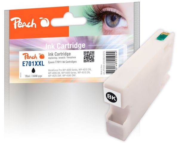 Peach XL-Tintenpatrone schwarz kompatibel zu Epson T7011