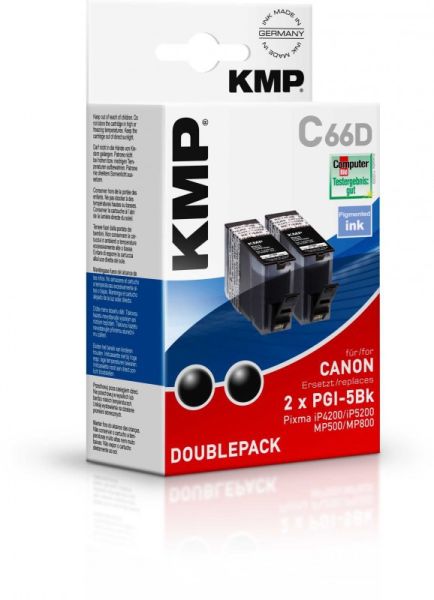 KMP C66D Tintenpatrone ersetzt Canon PGI5BK (0628B001)