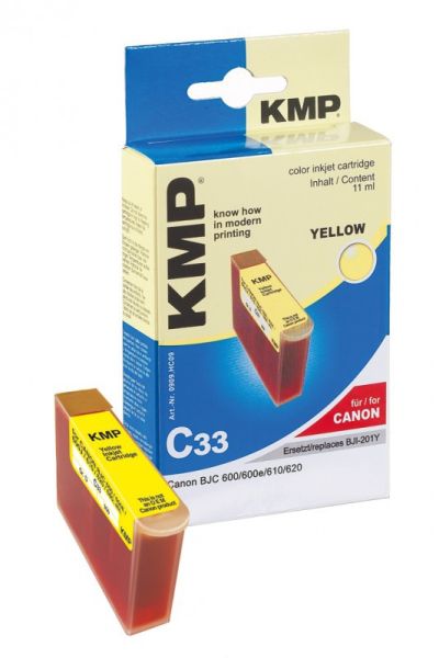 KMP C33 Tintenpatrone ersetzt Canon BJI201Y (0949A002)